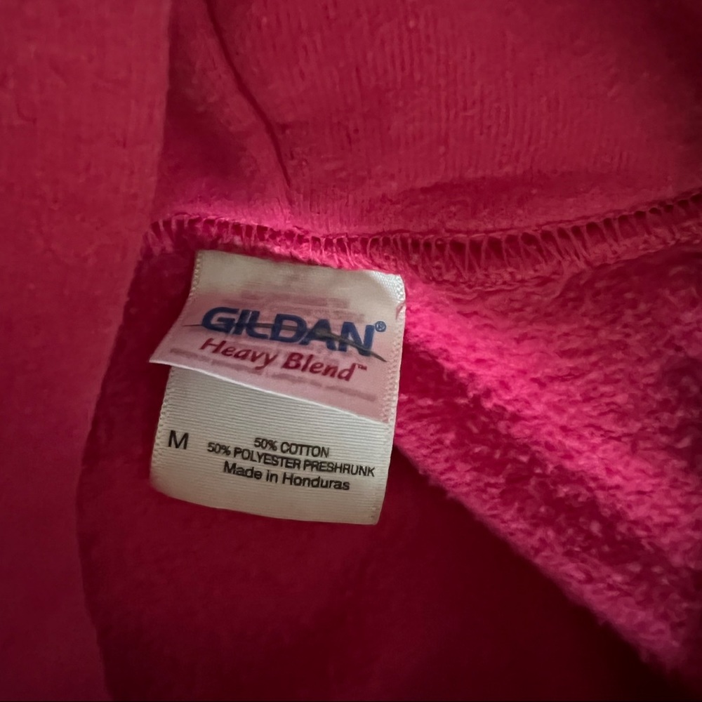 Gildan Raspberry Pink Watkins Glen New York Hooded Sweatshirt - Picture 3 of 3